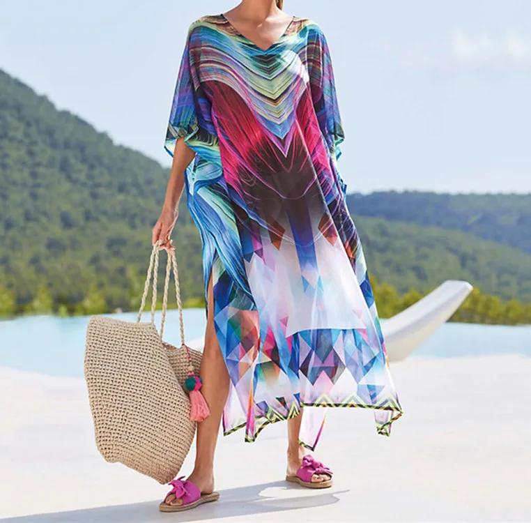 Закрывает пляжный костюм для плавания накидка Женская пляжная одежда бикини