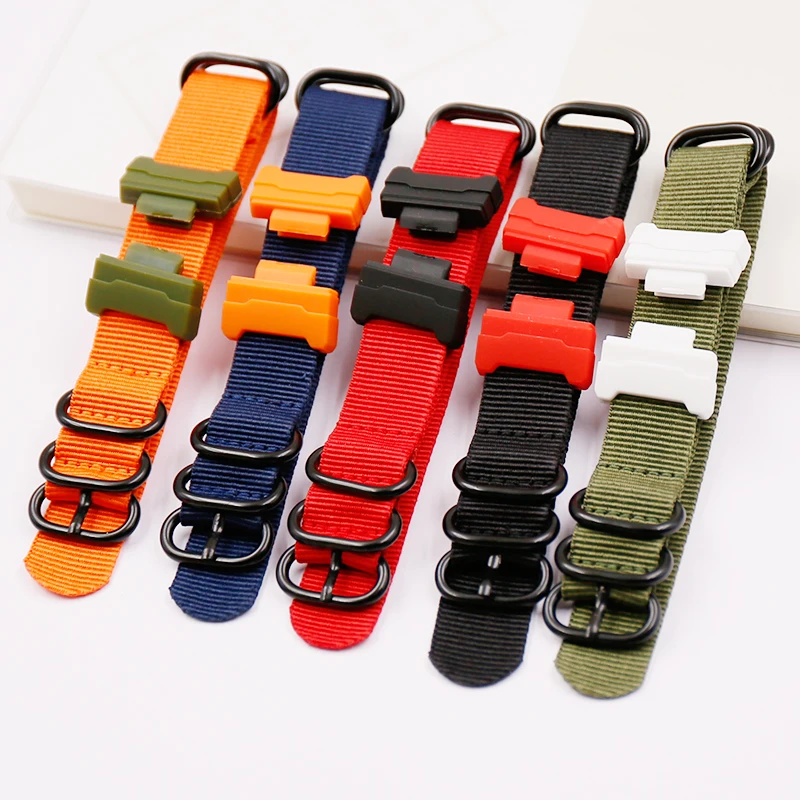 Спортивный нейлоновый ремешок для часов Casio с полимерным разъемом G SHOCK GA100