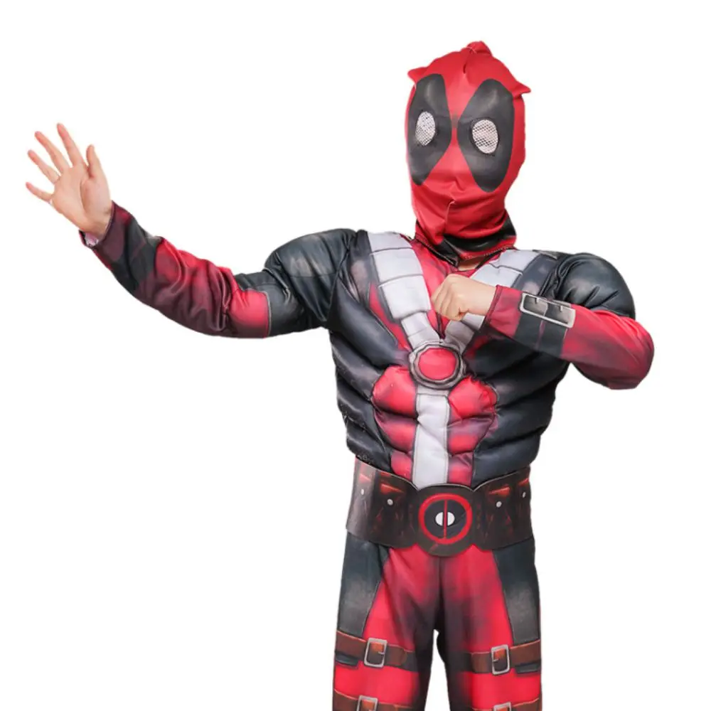 Костюм дедпула супергероя marvel полный головы Косплей 2019 |