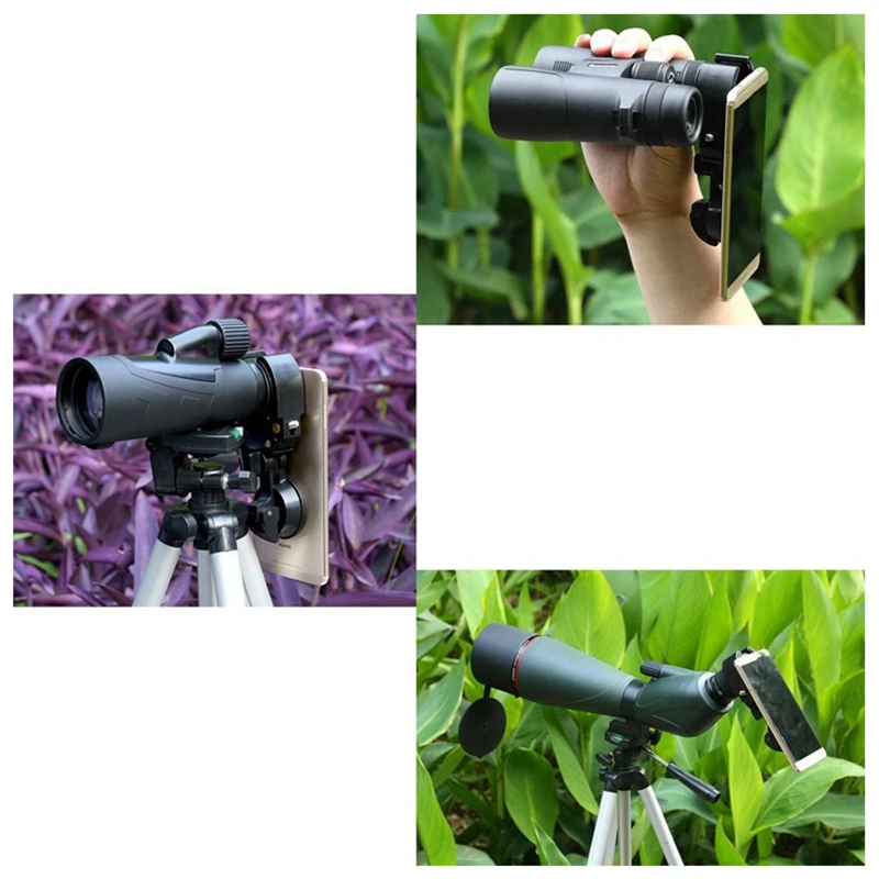 CM-6 Telescope Mobile Phone Holder Photography Stand Camera Universal Adapter Installation | Мобильные телефоны и