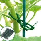 Пластмассовые кабельные стяжки для растений, 50 шт., многоразовые инструменты, набор для выращивания в теплице и саду, поддержка для скалолазания, садовый плантатор, 13,5 см, 17 см