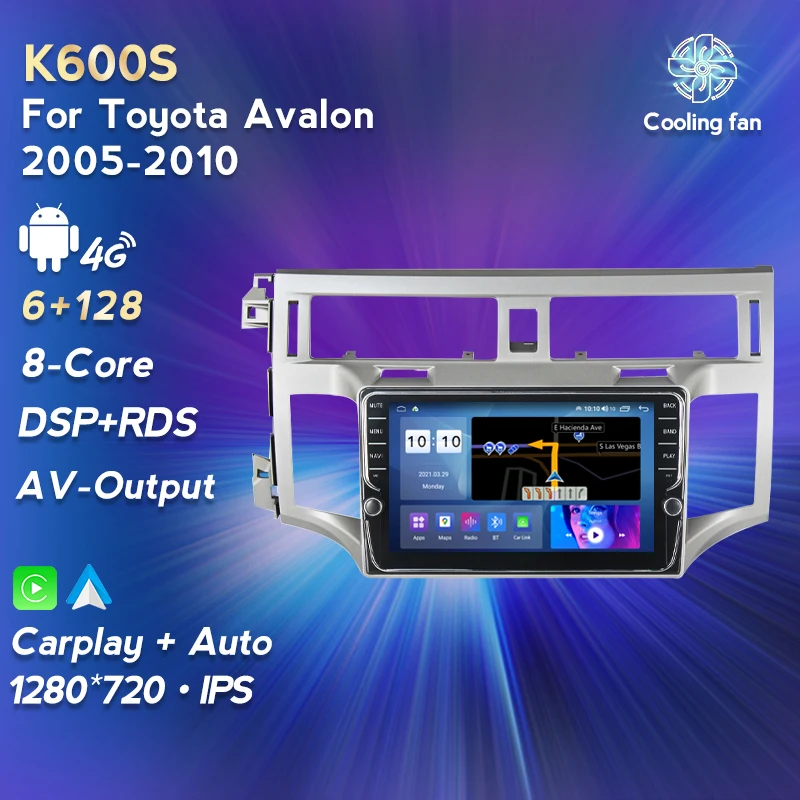 DSP Android 11 HD 1280X720 RDS IPS для Toyota Avalon 2005-2010 автомобильное радио Multimtida видеоплеер