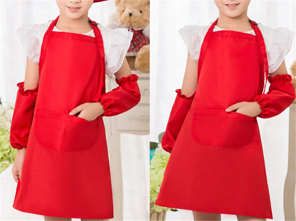 

DIY Водонепроницаемый подходит для различных видов дорожного покрытия фартук для рисования Рисование пальто для девочек Детский костюм рем...