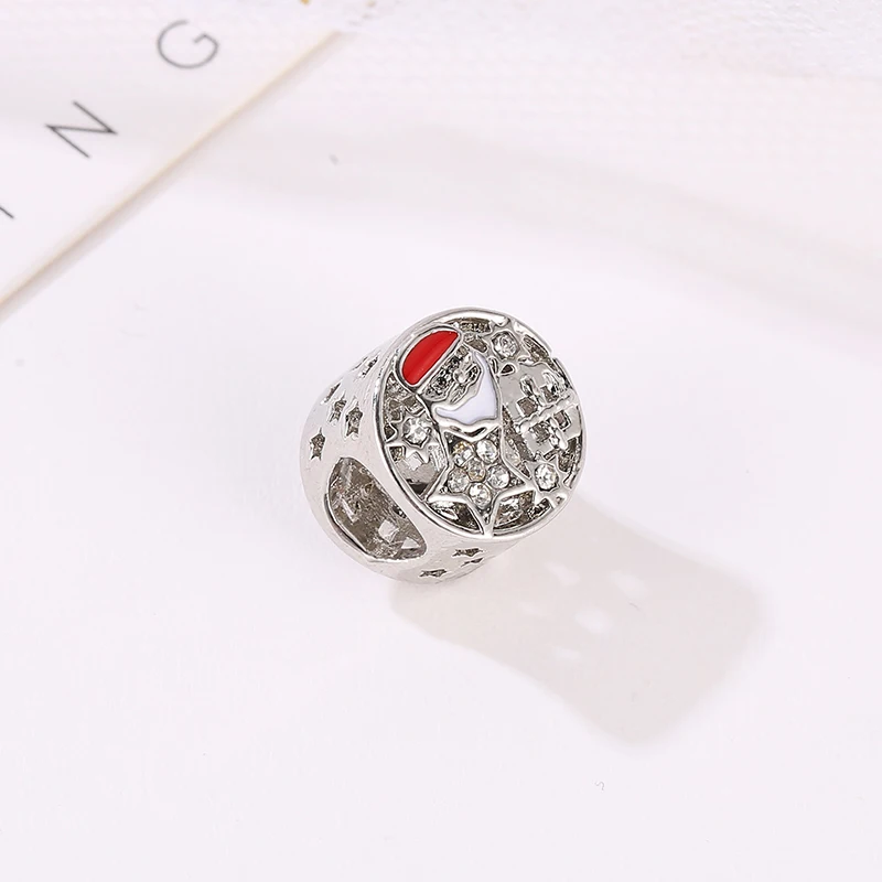 Позолоченный браслет из бисера сплав Рождество радость очарование Санты