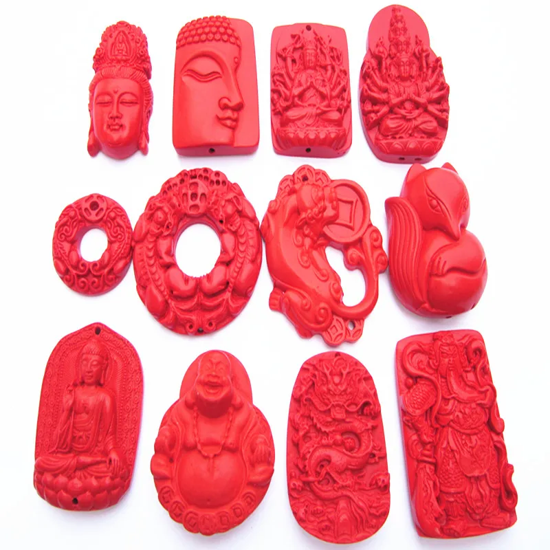 

Ожерелье с подвеской в виде статуэтки Cinnabar, натуральный бренд, ручная работа, Будда, жемчуг, звезда, луна, Бодхи, аксессуары