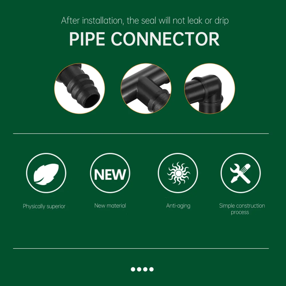

1 Set Pipe Connector for PE Pipe Elbow Straight Tee Hose Connector Accessory