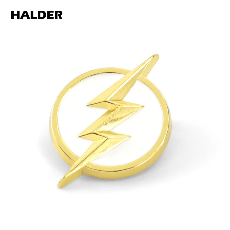 BR0057 HALDER The Flash капитан Марвел модные ювелирные изделия Броши Булавки на лацкан сумка значок для рюкзака аксессуар подарок украшение одежды - Metal color: white 1