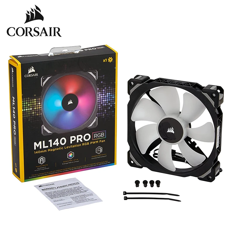 Corsair ML140 PRO 140 мм Премиум магнитная левитация RGB LED PWM вентилятор | Компьютеры и офис
