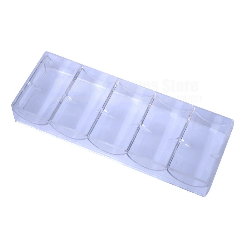 100шт емкость фишки для покера ящик набор акрил чемодан Poker Chips Case/Box|poker maleta|poker chip