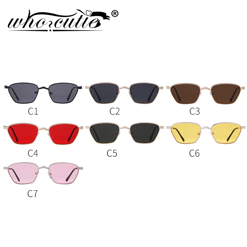 Женские маленькие солнцезащитные очки WHO CUTIE брендовые дизайнерские винтажные