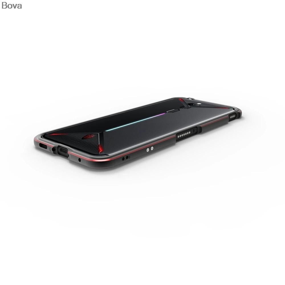 Чехол для Nubia Red Magic 3 Роскошный ультра тонкий алюминиевый бампер для zte Nubia Red Magic 3+ 2 пленки(1 передняя+ 1 задняя