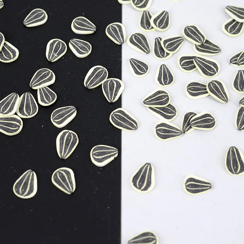 100 г/лот полимерная глина семена подсолнуха милые конфетти для