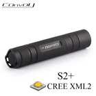 Светодиодный фонарик Convoy S2 Plus Cree XML2, мини-фонарик, фонарик 18650, фонарик для самообороны, фонарь для кемпинга, велосипеда, светильник