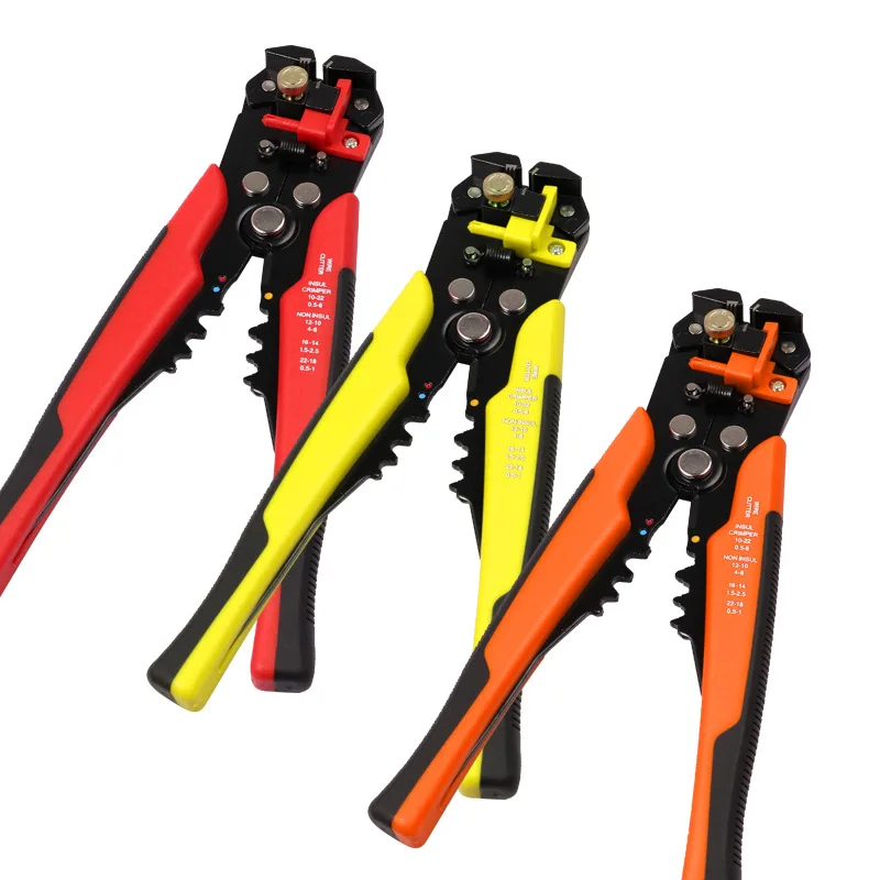 

5 in 1 Multifunctional Wire Stripper Wire Cable Cutters Stainless Steel Straight Plier Electrical Working Hand Tools Set