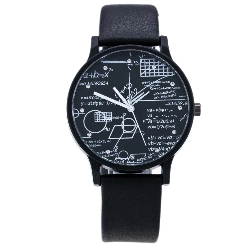 

New Mathematical Geometry Elements Student Watch Trends Hot Couples Watches Fashion Personality Design Couples Watches