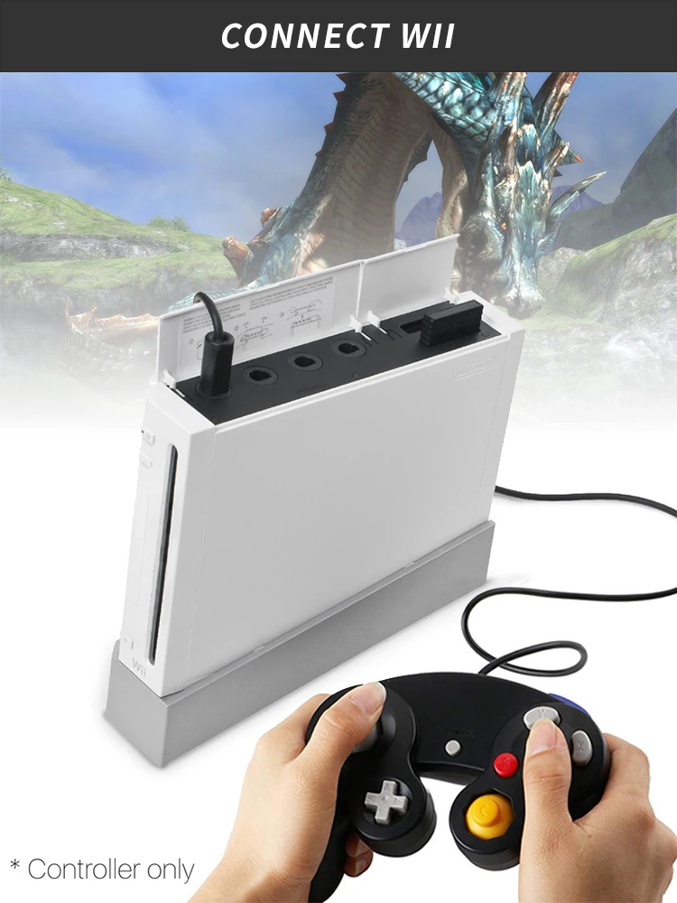 Классический проводной контроллер джойстика Джойстик Геймпад для NAND для Gamecube контроллер для wii вибрационная игра