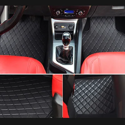 All Black Коврик для вспышки Универсальный автомобильный коврик для Toyota Corolla Camry Rav4 Auris Prius Yalis Avensis Alphard 4Runner Hilux highlander foot - Название цвета: All Black