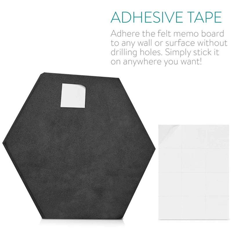 6 упаковок войлочная доска для заметок декоративная объявлений Шестигранная