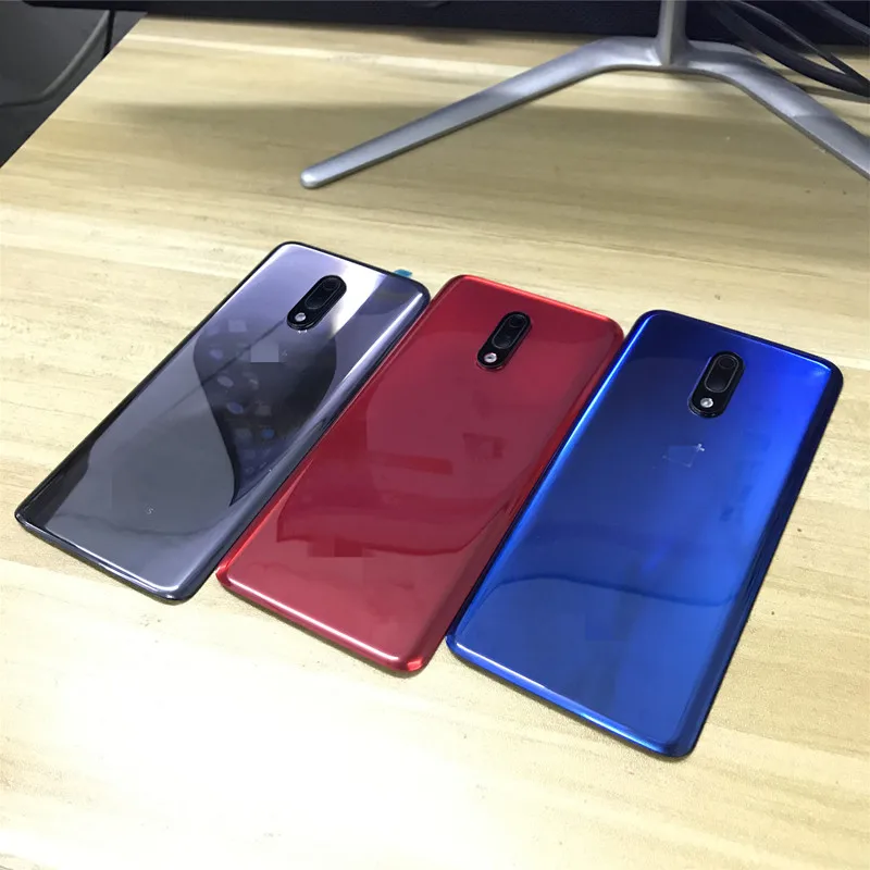 Oneplus7 сзади Корпус для Oneplus 7 One Plus Стекло задняя крышка батарейного отсека Ремонт