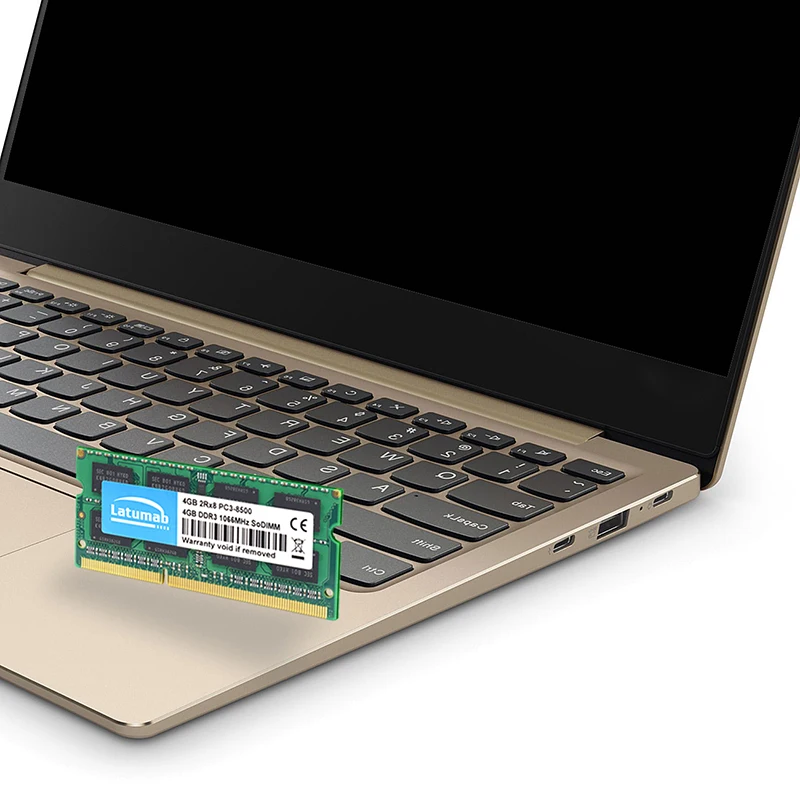 Оперативная память DDR3 Latumab 4 ГБ 8 16 1066 МГц для ноутбука 204 контактов SODIMM 1 5 в Память