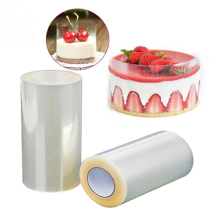 

Creative 1 Roll Cake Wrap Film Transparent Cake Collar Kitchen Cake Shop Acetate Cake Baking Chocolate Candy Durable