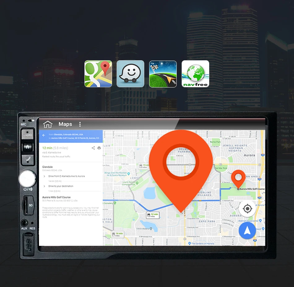 Eunavi 2 Din 7 ''Восьмиядерный Универсальный Android 9,0 4 Гб ram автомобильный Радио Стерео gps навигация WiFi 1024*600 сенсорный экран 2din без DVD