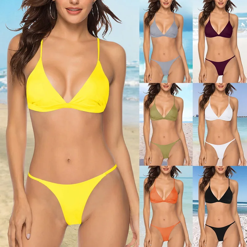 Женский сексуальный бикини набор пуш ап разноцветный 2019 горячая Распродажа