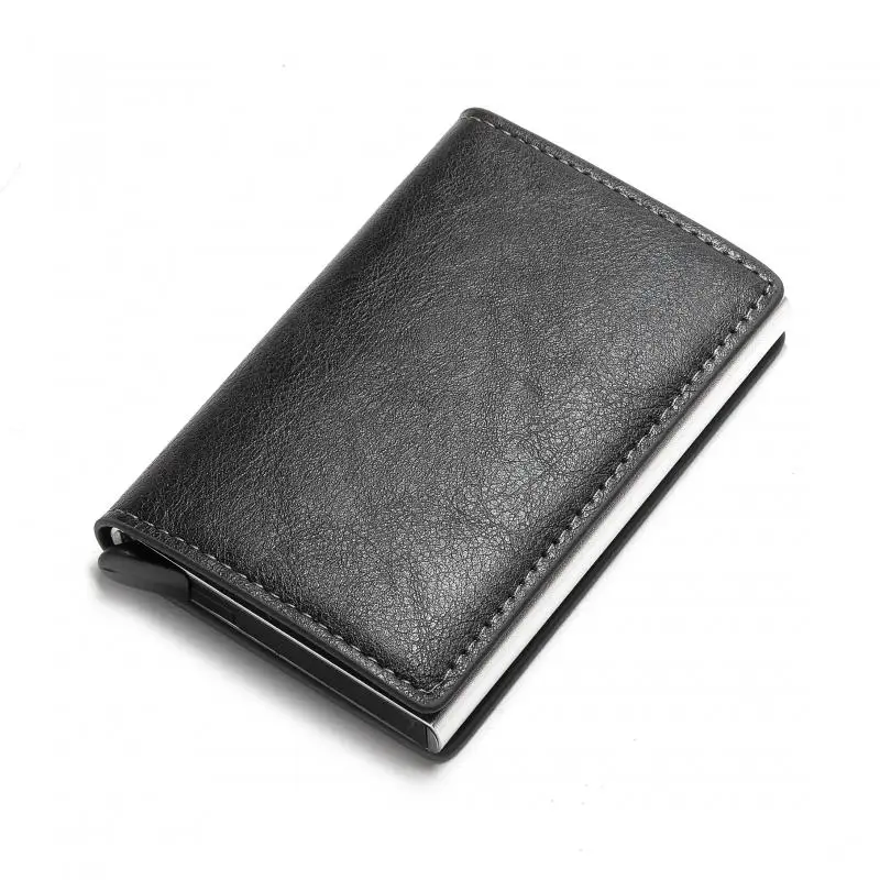 

Aluminum Metal Credit Business Mini Card Wallet 2020 Man Women Smart Wallet Business Card Holder Rfid Wallet