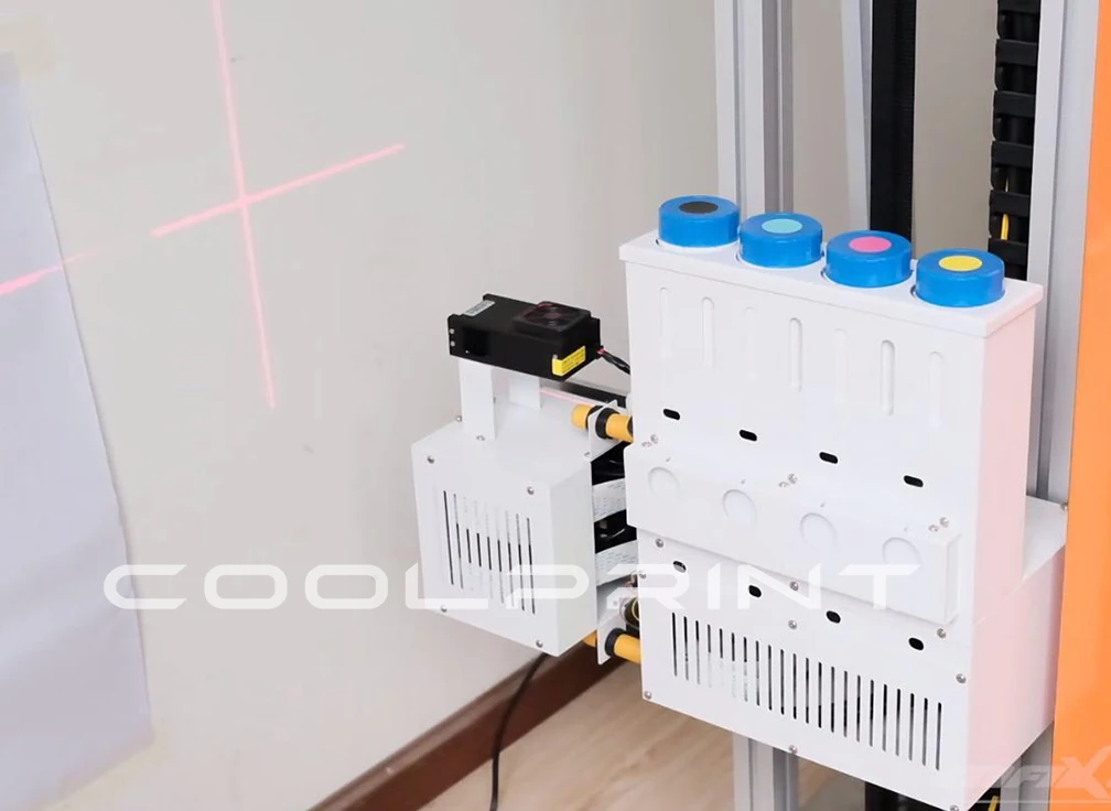 Автоматическая Вертикальная 3D настенный принтер прямо на покарски стен |