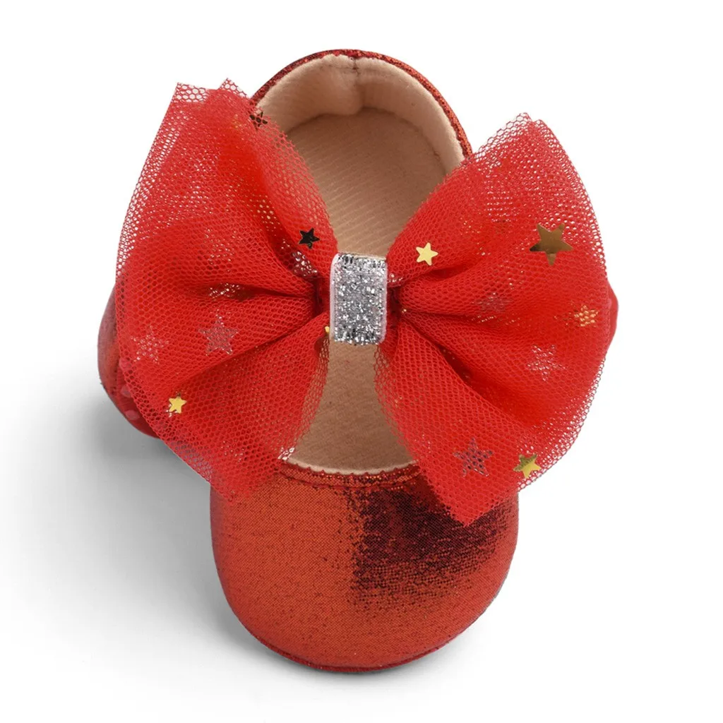 

Fashion Toddler Kids Shoes Baby Girls Boys Sequin Cute Bow FirstWalk Hook&Loop Casual Shoes kinder schoenen meisjes chaussure