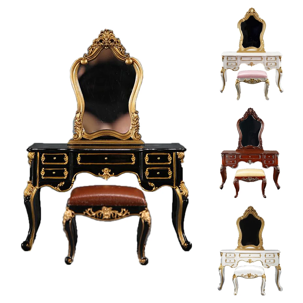

1/6 Figure Scene Dressing Table for 12 Inch Action Figure Dolls Furniture Life Scene Decor Accessories
