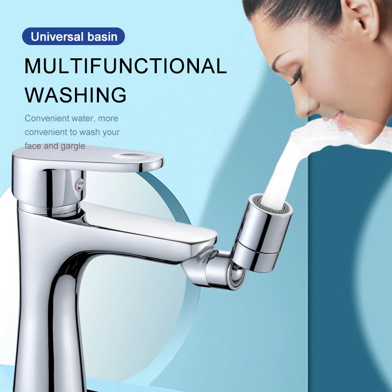 

720 Degree Universal Rotating Wash Artifact Anti-splash Water Net Red Faucet Filter Pressurization Dual-function Faucet Extender