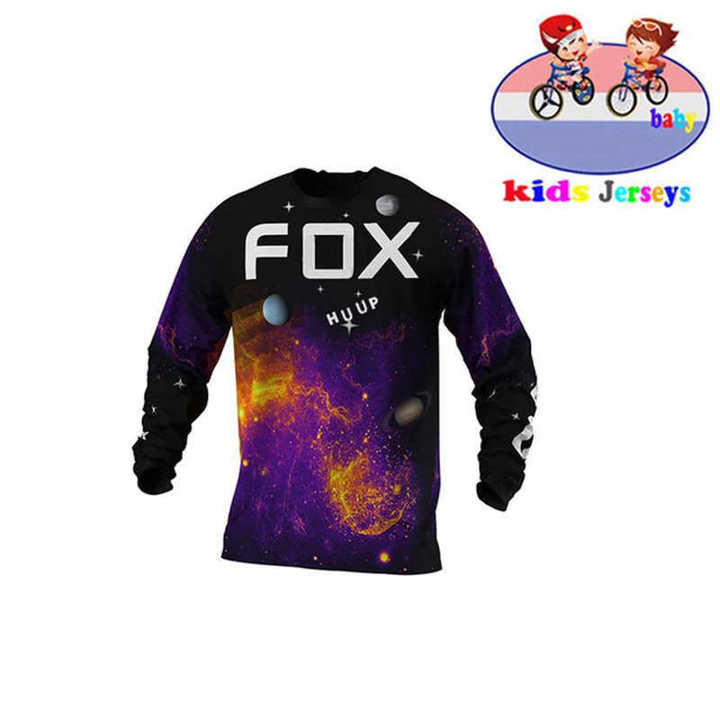 

Kids Off Road ATV Racing T-Shirt AM RF Bicycle Cycling Bike huup fox Downhill Jersey Motorcycle Jersey Motocross MTB DH MX Boys