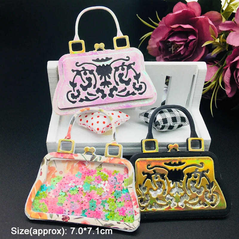 Металлический кошелек с высечкой сумка для покупок Женская Винтажная сумочка