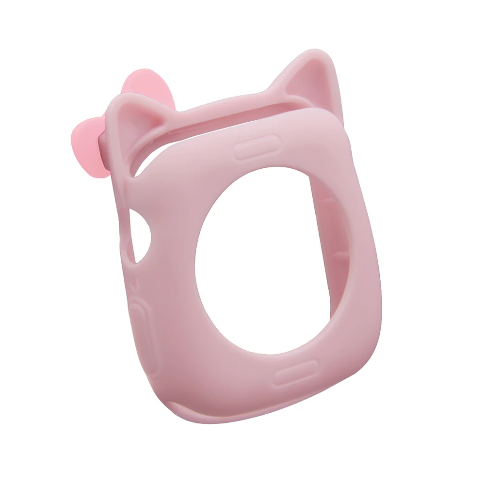 Силиконовый чехол для Apple Watch, чехол 5, 4, 44 мм, 40 мм, мультяшный чехол hello kitty для iWatch 3, 2, 1, 38 мм, 42 мм, защитный чехол