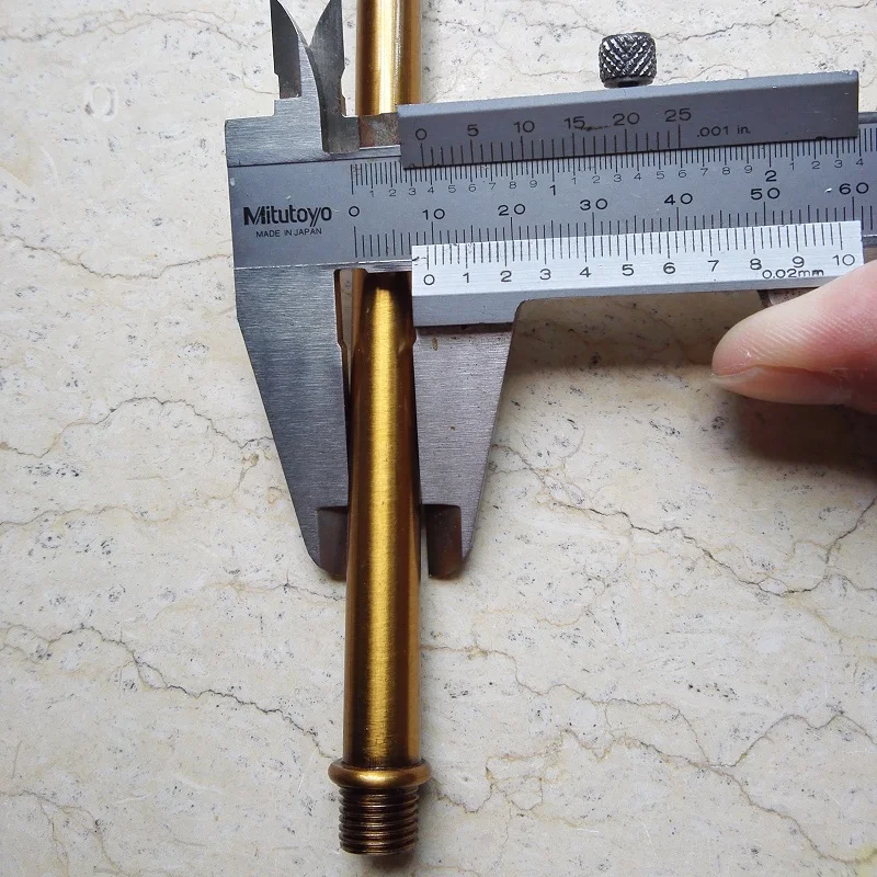 4 шт./лот позолоченные наружные зубья M10 с двойной головкой металлическая полая