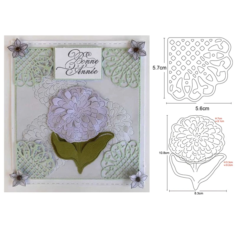 Металлические штампы цветок лист кружева уголок тиснение резки DIY Скрапбукинг