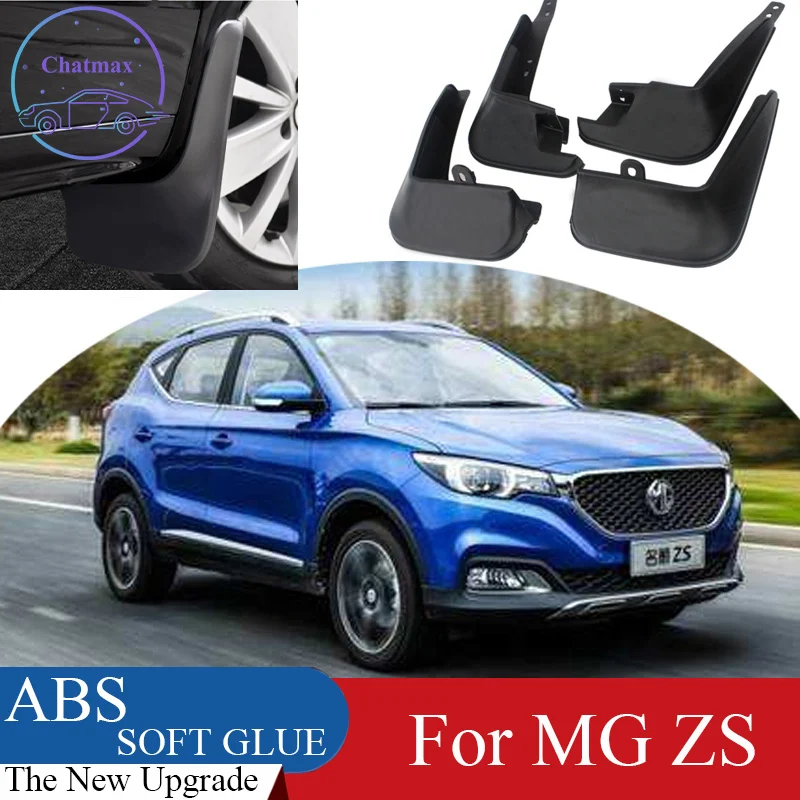 

4 шт. ABS передний и задний защитный чехол для крыла для MG ZS 2017-2021 автомобиля Брызговики, защита от грязи, брызговики