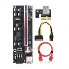 Ver009S Plus USB PCI-E Riser Card 1X To 16X Extender Cable PCI-E Adapter Card SATA 6Pin Power для GPU BTC Miner VER 009S Express