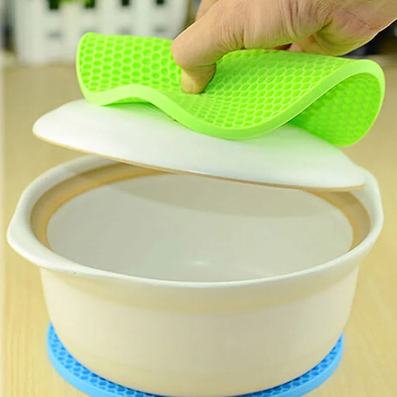 Силиконовый круглый термостойкий Коврик подставки для чашек и напитков