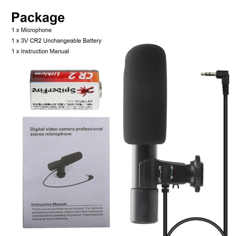 Микрофон для камеры микрофон интервью совместимый с камерой DV видеокамера