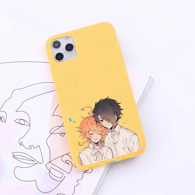

The Promised Neverland Phone Case Candy Color for iPhone 6 7 8 11 12 s mini pro X XS XR MAX Plus