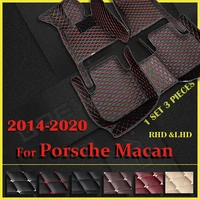 car floor mats for porsche macan 2014 2015 2016 2017 2018 2019 2020 custom auto foot pads automobile carpet cover