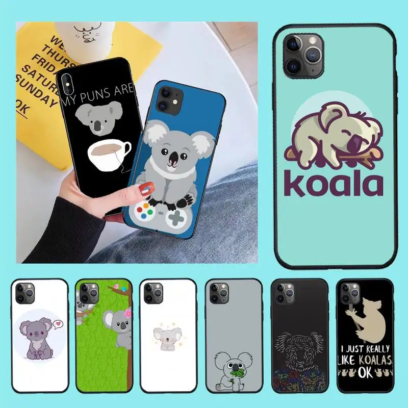 Горячая Распродажа милый мультяшный чехол Koala для телефона iPhone 11 pro XS MAX 8 7 6 6S Plus X 5S