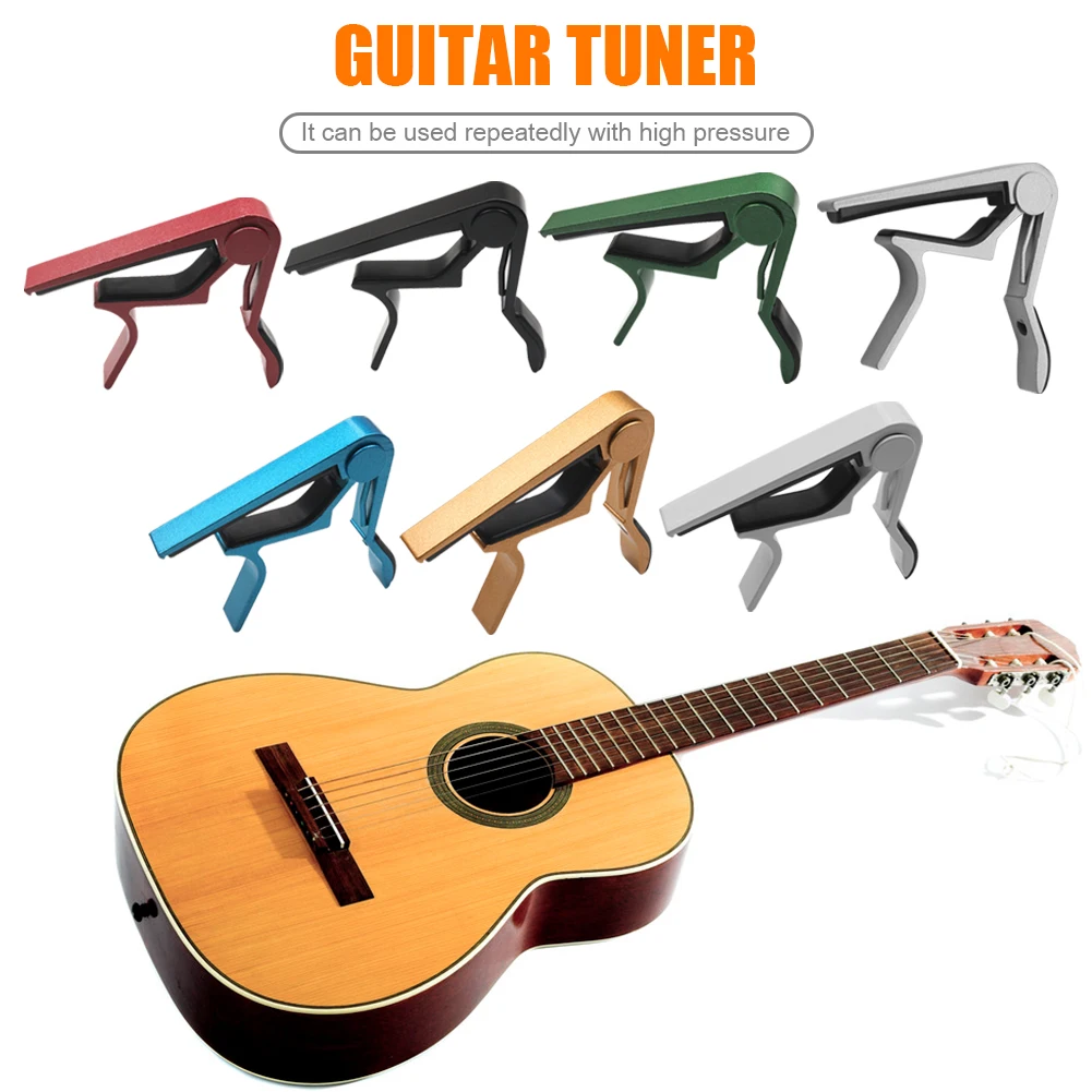

Quick Change Clamp Acoustic Guitar Lightweight Portable Key Aluminium Alloy Metal Music Elements Tone Adjusting Part