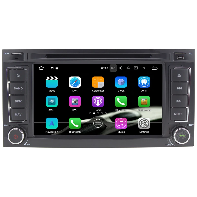 Автомагнитола IPS px6 мультимедийный видеоплеер на Android 10 GPS USB DVR FM/AM для VW/Volkswagen/Touareg