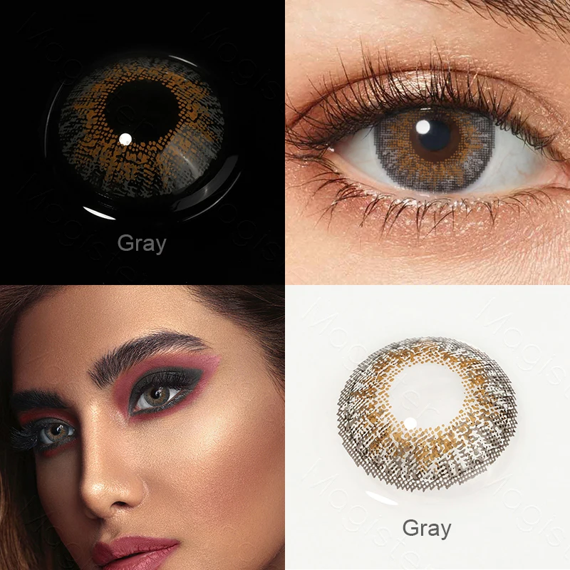 Контактные линзы 3 тона цветные ed для глаз 1 пара цветных контактных линз