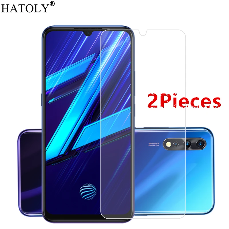 Pel&iacute;cula de vidrio templado para Vivo Z1X, Protector de pantalla de tel&eacute;fono duro con pegamento completo 9H, vidrio Protector para Vivo Z1X, 2 uds.-0