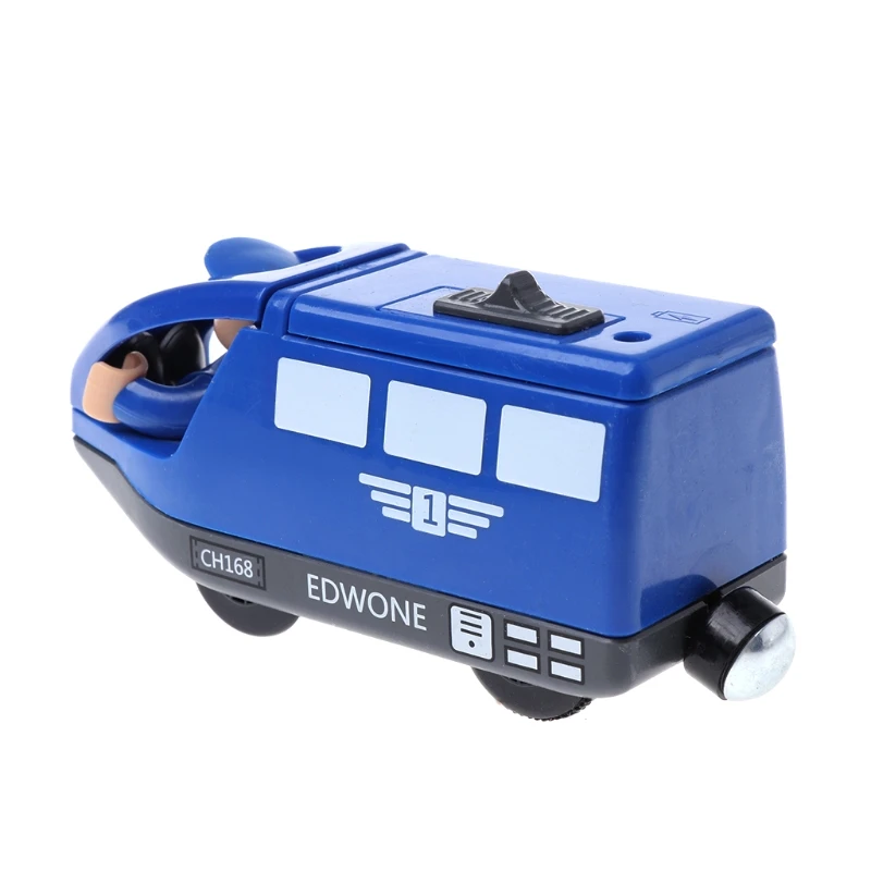 Электронный поезд игрушечный автомобиль магнитный деревянный слот литый под