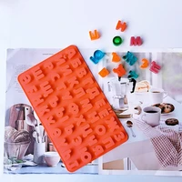 3d russian alphabet silicone mold letters chocolate molds cake decorating tools tray fondant molds jelly cookies baking mould